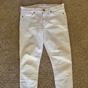 Banana Republic White Skinny Ankle Pants